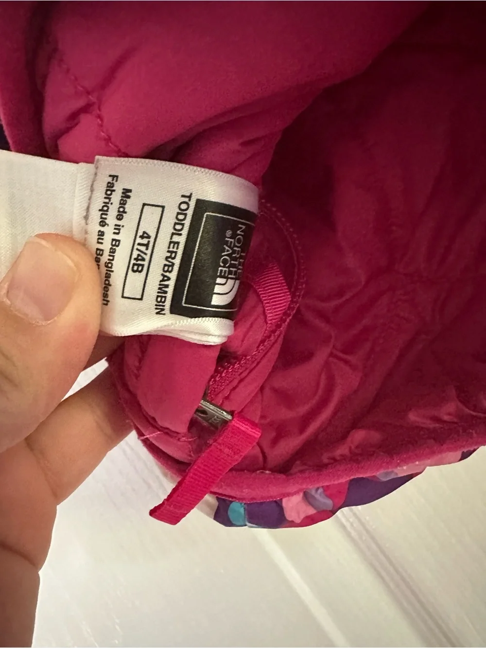 The North Face colorful bubble